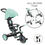 Триколка 4 в 1 GLOBBER EXPLORER TRIKE със сенник - ментово зелена - Image 7