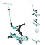 Сгъваема тротинетка с родителски контрол GO UP ACTIVE  LIGHTS 360°, ментова - Image 2