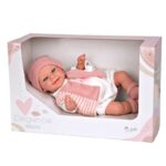 Смееща се кукла-бебе Софи в нежно розово, реално тегло - 35 см - Image 2