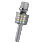 Детски парти микрофон с LED светлини - сребрист - Image 3