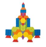 Дървен конструктор "Цветна мозайка" от 250 части – Classic World - Image 5