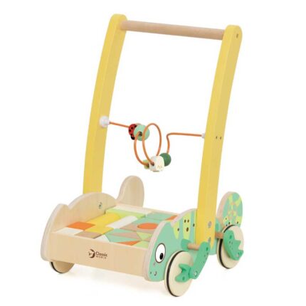 Дървена проходилка с блокчета „Хамелеон“ – 28 части