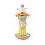 Дървена образователна игра „Веселият клоун“ – 6 части