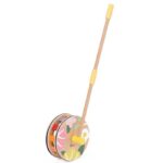 Дървена играчка за бутане Classic World с цветни елементи