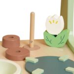 Дървена проходилка 2 в 1 на Classic World с кухня – 15 части - Image 2