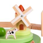 Дървен железопътен комплект „Малката ферма“ – 28 части - Image 4