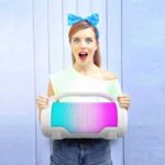 Караоке Bluetooth тонколона с микрофон, бяла - Image 2