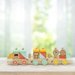 Дървено влакче Classic World с кубчета за подреждане – 21 части - Image 4