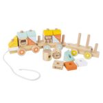Дървено влакче Classic World с кубчета за подреждане – 21 части - Image 6