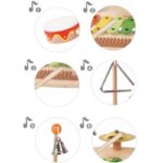 Музикална маса с ксилофон и барабани – 12 части - Image 3