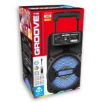 Преносима тонколона с LED светлини и микрофон, Groove119 - Image 4