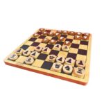 Детска настолна игра "Дървен шах" с пулове, 22см - Image 2