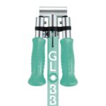 Детска сгъваема тротинетка с две светещи колела Globber Flow Foldable Junior Lights - ментова - Image 6