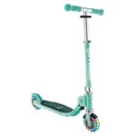 Детска сгъваема тротинетка с две светещи колела Globber Flow Foldable Junior Lights - ментова - Image 9