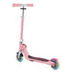 Детска сгъваема тротинетка с две светещи колела Globber Flow Foldable Junior Lights - розова - Image 8