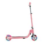Детска сгъваема тротинетка с две светещи колела Globber Flow Foldable Junior Lights - розова - Image 7