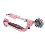Детска сгъваема тротинетка с две светещи колела Globber Flow Foldable Junior Lights - розова - Image 5