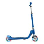 Детска сгъваема тротинетка с две светещи колела Globber Flow Foldable Junior Lights - синя - Image 7