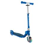 Детска сгъваема тротинетка с две светещи колела Globber Flow Foldable Junior Lights - синя - Image 9