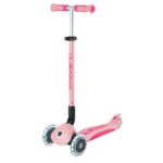 Детска сгъваема тротинетка с родителски контрол Globber Go Up Deluxe Flash Lights, розова - Image 7