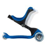 Детска сгъваема тротинетка с родителски контрол Globber Go Up Deluxe Flash Lights, тъмно синя - Image 2