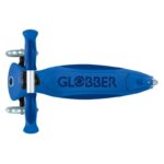 Детска сгъваема тротинетка с родителски контрол Globber Go Up Deluxe Flash Lights, тъмно синя - Image 3