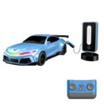 Детска спортна електрическа кола Crazon New Energy със зарядна станция, RC в син цвят - Image 5