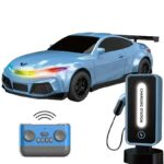 Детска спортна електрическа кола Crazon New Energy със зарядна станция, RC в син цвят - Image 2