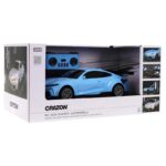 Детска спортна електрическа кола Crazon New Energy със зарядна станция, RC в син цвят - Image 6