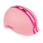Детска светеща каска Globber Master XS/S (47-51см), пастелно розова - Image 4