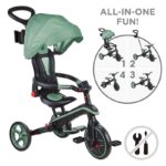 Детска триколка 4 в 1 GLOBBER EXPLORER TRIKE FOLDABLE, сгъваема, цвят маслина - Image 7
