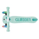Детска тротинетка с 3 светещи колела GLOBBER PRIMO PLUS LIGHTS, мента - Image 2