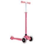 Детска тротинетка със светещи колела PRIMO PLUS GLOW LIGHTS, корал