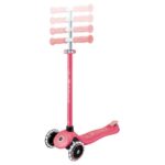 Детска тротинетка със светещи колела PRIMO PLUS GLOW LIGHTS, корал - Image 3