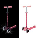 Детска тротинетка със светещи колела PRIMO PLUS GLOW LIGHTS, корал - Image 5