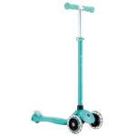 Детска тротинетка със светещи колела PRIMO PLUS GLOW LIGHTS, ментов цвят