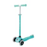 Детска тротинетка със светещи колела PRIMO PLUS GLOW LIGHTS, ментов цвят - Image 6