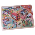 Дървен пъзел Classic World „Градът на веселите животни“ - Image 4