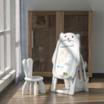 Детски комплект от дъска за рисуване 2 в 1 и стол, Сиво мече - Image 7