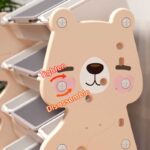 Детски органайзер Синьо мече за играчки на 4 нива и 12 подвижни кутии - Image 2