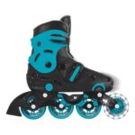 Детски ролери със светещи колела GLOBBER 2 в 1, размер 34-37 - сини - Image 6