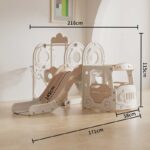 Детски център за игра 4 в 1, Автобус в кафяв цвят - Image 8