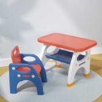Детско бюро за писане и рисуване със столче в червен цвят - Image 4