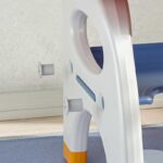 Детско бюро за писане и рисуване със столче в син и жълт цвят - Image 3