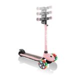 Електрическа тротинетка със светещи колела GLOBBER E-MOTION 4 PLUS за деца над 6 години - пастелно розова - Image 2