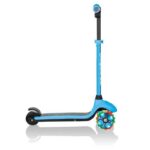 Електрическа тротинетка със светещи колела GLOBBER E-MOTION 4 PLUS за деца над 6 години - светло синя - Image 4