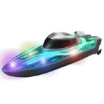 Интерактивна светеща скоростна лодка Crazon, RC - за деца - Image 2