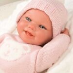 Кукла-бебе Адриана с розов плетен костюм и аксесоари - 40 см - Image 6