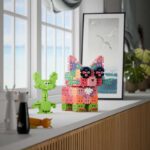 Мини вафлен конструктор Marioinex "Диплодок и котенце", 280 части - Image 3