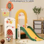 Детски комплект 8 в 1 с пързалка и мултифункционален дизайн – Feelkids - Image 4